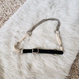 Boho braided rope and chain belt. 34-38